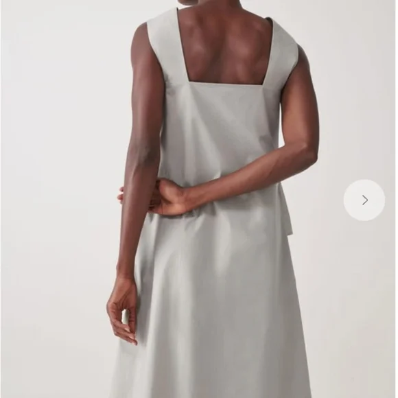 COS ORGANIC COTTON RUCHED PANEL DRESS - NWT - Size 6 - Picture 2 of 6